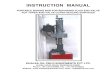 MANUAL - BORING BAR -  · PDF fileTECHNICAL SPECIFICATION OF BORING BAR MACHINE 1. ... A-27 Vee Belts 4. Master Mounting Jig (to clamp the 01 No. ... block (one) socket 16mm