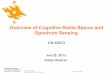 Overview of Cognitive Radio Basics and Spectrum · PDF file Overview of Cognitive Radio Basics and Spectrum Sensing CN-S2013 Faculty of Science Department of Computer Science 1 Jan.29,