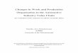 Changes in Work and Production Organisation in the ... · PDF fileChanges in Work and Production Organisation in ... Degree of Masters ... This study is titled Changes in Work and