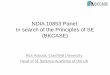 NDIA 10853 Panel: In search of the Principles of SE (BKCASE) · PDF fileTransfer stewardship of SE BoK and GRCSE to INCOSE and the IEEE after BKCASE publishes ... ARCHITECTURE. BUSINESS