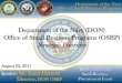 Department of the Navy (DON) Office of Small Business ... · PDF fileOffice of Small Business Programs (OSBP) Strategic Priorities ... U.S. Marine Corps Installations and Logistics