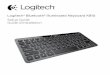 Logitech® Bluetooth® Illuminated Keyboard K810 · PDF fileLogitech Bluetooth Illuminated Keyboard K810 4 English Set up your product Pair your first device 1. Turn on the Bluetooth