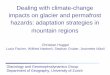 Dealing with climate-change impacts on glacier and ... · PDF fileimpacts on glacier and permafrost hazards: adaptation strategies in mountain regions Christian Huggel Luzia Fischer,