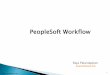 PeopleSoft Workflow -  · PDF filePeopleSoft Workflow Raja Palaniappan   1