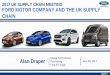 2017 UK SUPPLY CHAIN MEETING FORD MOTOR · PDF file2017 UK SUPPLY CHAIN MEETING FORD MOTOR COMPANY AND THE UK SUPPLY CHAIN Global TVM Director Purchasing Ford of Europe Alan Draper