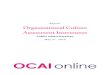 Report Organizational Culture Assessment · PDF fileReport Organizational Culture Assessment ... The ‘Organizational Culture Assessment Instrument’ ... aggressive competition and