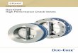 Duo-Chek High Performance Check Valves1).pdf · 3 Duo-Chek Valves Duo-Chek high performance non-slam check valves are the original Mission wafer check valves introduced to the market