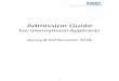 Admission Guide for International Students - KAISTadmission.kaist.ac.kr/.../04/2018-ADMISSION-GUIDE-FOR-INTERNATI… · Korea Advanced Institute of Science and Technology - 1 - Admission