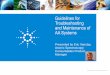 Guidelines for Troubleshooting and Maintenance of AA …cn.agilent.com/cs/library/eseminars/public/Flame AA Guidelines for... · Guidelines for Troubleshooting and Maintenance of