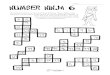 Name Number Ninja 6 - Squarehead Teachers · PDF fileName _____ Number Ninja 6 Hi! Welcome back to Number Ninja training. These shapes are sections of a hundred chart. Some of the
