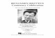BENJAMIN BRITTEN Centenary Celebration - Hal · PDF fileBENJAMIN BRITTEN Centenary Celebration selections to be performed, with readings from Britten’s writings and media clips Sonnet