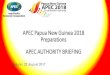 APEC Papua New Guinea 2018 Logistics Overviewpomfuturecity.com/futurecity.dev/wp-content/uploads/2017/08/DAY-2... · The intention of this presentation is to:\爀ⴀ 倀爀漀瘀椀搀攀