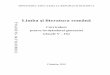 (clasele V IX) -  · PDF fileLimba şi literatura român ... lecturi nu se vor limita la orele de limbă şi literatură română (şi istoria, şi matematica, şi ştiinţele