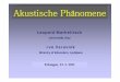 AkustischePhänomeneAkustische Phänomene · PDF filePablo de SarasatePablo de Sarasate op. 43. Stradivari. Geige im Laserlicht P. Müller, Spektrum d Wiss. Feb. 2000, 85. Schwingungsmoden