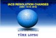 IACS RESOLUTION CHANGES - gmo.org.tr · PDF fileDry Heat test;- Test No : 5 ... List of IACS Resolution Changes (January 2016) 07 UI SC267 - Implementation of the requirements relating