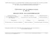 OFFRE DE FORMATION L.M.D. MASTER · PDF fileEtablissement : Université de Béjaia Intitulé du master : Hydraulique Urbaine Page 2 Année universitaire : 2009/2010 ةــيبعشـلا