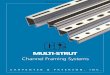 CATALOG NO. 09MS - Carpenter & Paterson, Inc. · PDF file2 multi-strut® metal framing • installs quickly • completely adjustable • eliminates all welding and use of special