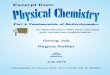 Excerpt from: Physical Chemistry - Job-Stiftung · PDF filePreface The lecture gives an overview about important branches of physical chemistry. It is addressed to undergraduate students