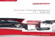 Screw Compressors 11 - 22kWchampioncompressors.eu/pdfs/en/ScrewCompressors-11-22.pdf · INDUSTRIALS GROUP Screw Compressors 11 - 22kW KSA Plus Fixed Speed, KSV Variable Speed Smart