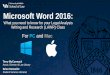 Microsoft Word 2016 - University at Buffalolaw.lib.buffalo.edu/aud/students/Word 2016 for 1Ls Website.pdf · Microsoft Word 2016: What you need to know for your Legal Analysis 
