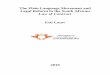 The Plain Language Movement and Legal Reform in the  · PDF fileThe Plain Language Movement and Legal Reform in the South African Law of Contract. Esti Louw . 2010