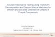 Acoustic Resonance Testing using Transform Decomposition ... · PDF fileAcoustic Resonance Testing using Transform ... Vivek Hari Sankaran 16th April 2012 Natesan Synchrocones P. Ltd,