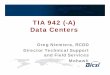 TIA 942 (-A) Data Centers - Bicsi · PDF fileTIA 942 (TIA 942 (-A) Data Centers Greg Niemiera, RCDD Director Technical SupportDirector Technical Support and Field Services Mohawk