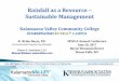 Rainfall as a Resource Sustainable Management · PDF file1 Over 20 Yearsof Excellence in Environmental Science & Engineering K. Brian Boyer, P.E. Environmental Engineering Manager