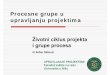 Procesne grupe u upravljanju projektima - · PDF fileProcesne grupe u upravljanju projektima Životni ciklus projekta i grupe procesa UPRAVLJANJE PROJEKTIMA Fakultet zaštite na radu