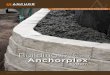 Building Retaining Walls With the Anchorplex · PDF fileRetaining Walls With the. ... from Anchor retaining wall blocks reinforced with a zone of ... Because of these efficiencies