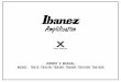 Ibanez TBX Amp User’s Manual - Ibanez · PDF fileENGLISH 6 Foreword Thank you for purchasing the Ibanez TBX series guitar amplifier. Now that solid-state guitar amps have reached