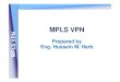 MPLS VPN MPLS VPN - · PDF fileMPLS VPN • MPLS VPNs are enhancement to MPLS • MPLS uses a virtual circuit (VC) across a private network to lt th VPN f it V PN emulate the VPN function