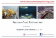 Subsea Cost Estimation - Chess Subsea Engineering · PDF fileSubsea Cost Estimation Oseghale Lucas Okohue /chesssubseaengineering /chesssubseaengineering Presented by BEngr. Msc. CIPMP