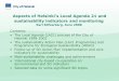 Aspects of Helsinki’s Local Agenda 21 and sustainability ... · PDF fileAspects of Helsinki’s Local Agenda 21 and sustainability indicators and monitoring Kari Silfverberg, June