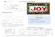 Christmas Joy Pillow 07 25 17 -   · PDF fileChristmas Joy Pillow 1 Designed by Cindy Kratzer of Gray Barn Designs ( ) ... 1.5” x 12” strips (for top & bottom of “JOY”)
