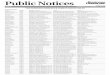 Public Notices - Business Observer · PDF filePublic Notices PAGES 21-40 THE BUSINESS OBSERVER FORECLOSURE SALES ... 11-2011-CA-002177 12/11/13 Deutsche Bank vs. Claudia Quintero etc