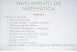 NIVELAMENTO EM MATEMÁTICA - Prof. Cleber · PDF fileKreyszig, E., Matemática Superior para Engenharia, LTC, vol. 1, 9ª edição, 2009. * Conteúdo da primeira semana: 1. Kreyszig,
