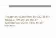 Treatment algorithm for EGFR-M+ NSCLC: Where do the 3 ...  Treatment algorithm for EGFR-M+ NSCLC: Where do the 3rd Generation EGFR TKIs fit in? Carlos Barrios