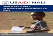 DEMOCRACY AND GOVERNANCE ASSESSMENT OF …pdf.usaid.gov/pdf_docs/pnaec091.pdf · DEMOCRACY AND GOVERNANCE ASSESSMENT OF MALI ... Tetra Tech ARD, through a Task Order under the Analytical