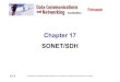 Chapter 17 SONET/SDH - Kasetsart Universityplw/dccn/presentation/ch17.pdf · Note SONET was developed by ANSI; SDH d l d b ITUSDH was developed by ITU-T. 17.2
