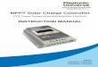 MPPT Solar Charge Controller - Photonic · PDF fileMPPT Solar Charge Controller PTR Tracer Series (10A/20A/30A/40A 12V/24V) INSTRUCTION MANUAL Models : PTR1210A / PTR2210A PTR3210A