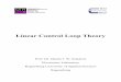 Linear Control Loop Theory - Homepages: Hauptseite · PDF filecompared to the generalized first and second order models, ... 2 Definition of Linear and Time-Invariant (LTI) ... The