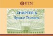 CHAPTER 6 Space Trusses - Universiti Teknologi Malaysiacivil.utm.my/iznisyahrizal/files/2013/02/Lecture-8-Space-Truss... · INTRODUCTION •A space truss consists of members joined