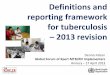 Definitions and reporting framework for tuberculosis WHO definitions and... · Definitions and reporting framework for tuberculosis – 2013 revision Dennis Falzon Global Forum of
