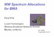 Worldwide Spectrum Allocations for · PDF fileWW Spectrum Allocations for BWA Doug Gray Lucent Technologies ... DEMS Band 38.6 38.95 39.3 39.65 GHz 38 GHz Band Other US Multipoint