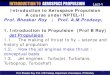 Introduction to Aerospace Propulsion A course under · PDF file1 Prof. Bhaskar Roy, Prof. A M Pradeep, Department of Aerospace, IIT Bombay Lect-1 Introduction to Aerospace Propulsion
