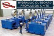 HYDRAULIC OUTBOARD PROPULSION UNITS · PDF fileT hrustmaster’s Outboard Drives are self-contained, hydraulic propulsion units that can quickly be installed on the deck or transom