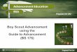 Boy Scout Advancement using the Guide to Advancement … Using the Guide... · The Guide to Advancement ... Citizenship training ... The Guide to Advancement can be read like a book,