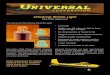 Universal Strobe · PDF fileUniversal Strobe Light Universal’s Flight Stobe FS-4400 integrates the most advanced technology and circuitry to provide unmatched reliability, visibility