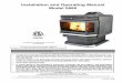Installation and Operating Manual Model · PDF fileThis manual describes the installation and operation of the United States Stove Company Model 5660 pellet stove. This heater meets